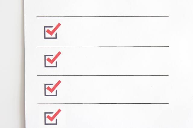 ブライダルフェア チェックシート